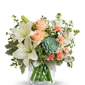 Southern Peach flower arrangement