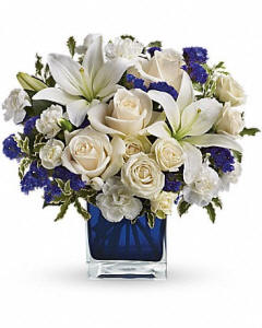 Teleflora's Sapphire Skies Bouquet - Cypress delivery