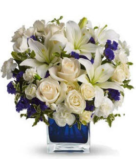 Clear Blue Skies Funeral Flowers $49.99