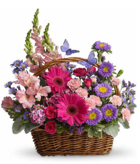 Easter flower basket