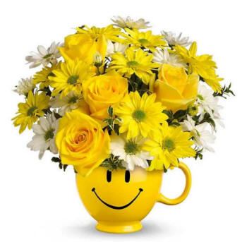 Flowers In A Keepsake Mug 44.99 delivered to Arizona hospitals fora  get well gift