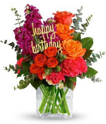 Colorful birthday flower bouquet - birthday flower delivery in Ahwatukee Phoenix AZ