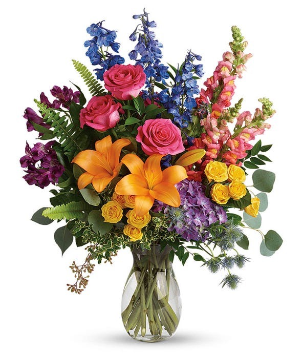 OVer The Rainbow Flower Bouquet $104.99