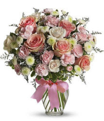Bouquet of pink and white roses - elegant flower gift for Ahwatukee AZ 85044 85045 85048