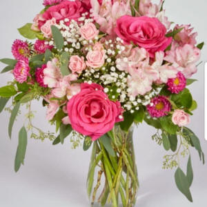 Positively Pink bouquet with roses delivered in Phoenix