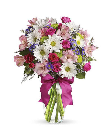 Pretty Please 39.99 Daisys and Pink Roses